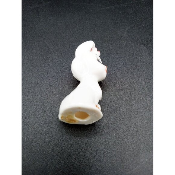 Ceramic Bunny Figurine With Pink Flower Accent Vintage 2 In Glossy Hand Painted - Picture 13 of 16